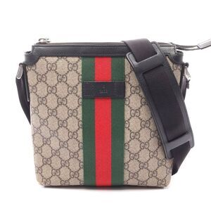 Gucci GG Supreme Web Stripe Messenger Bag